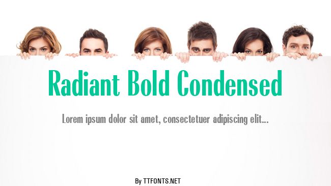 Radiant Bold Condensed example